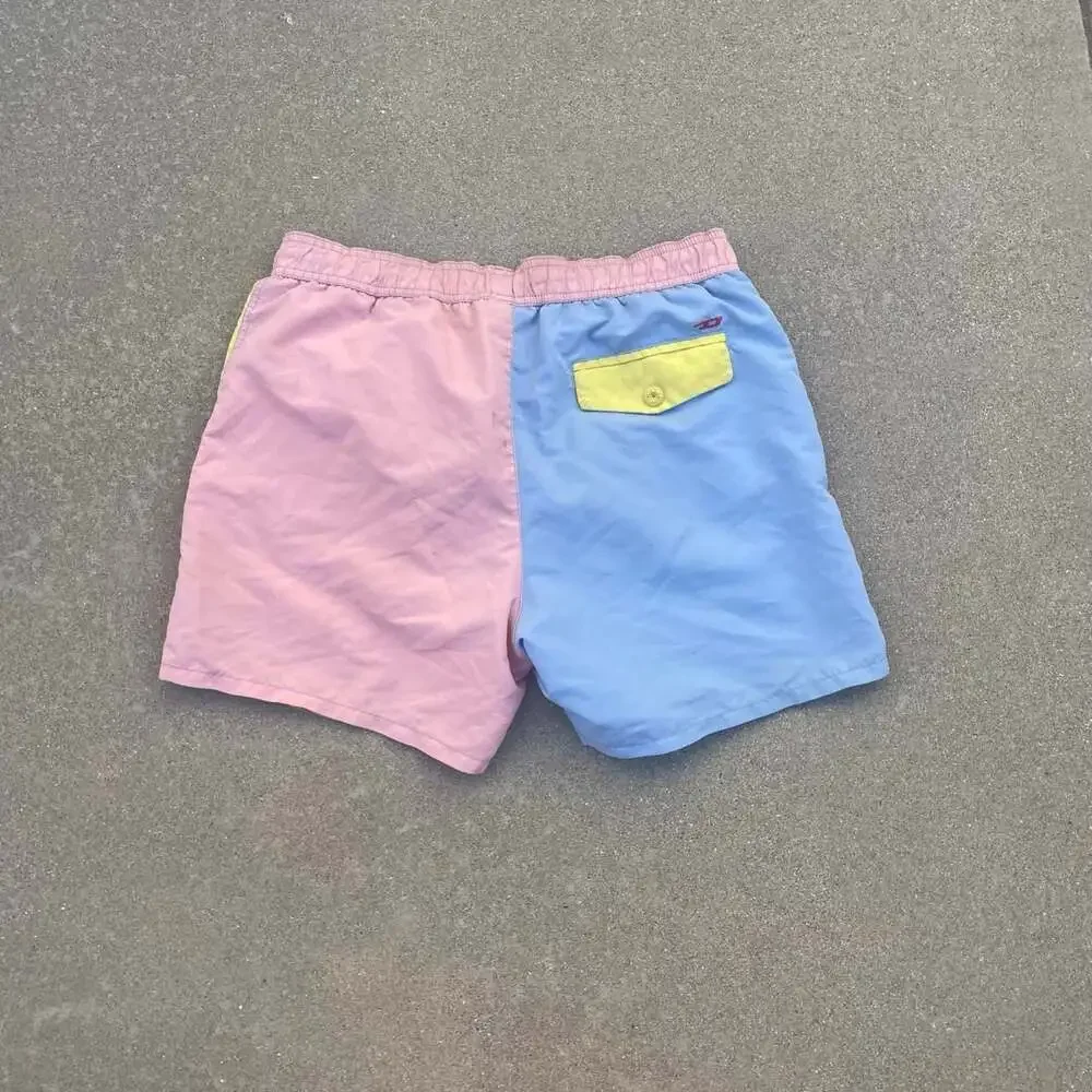 Diesel Colorblock Swim Shorts Men's Large Pastel Y2K